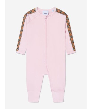 Burberry Baby Girls Claude Mini Check 3 Piece Romper Set in Pink Comparez plus de prix