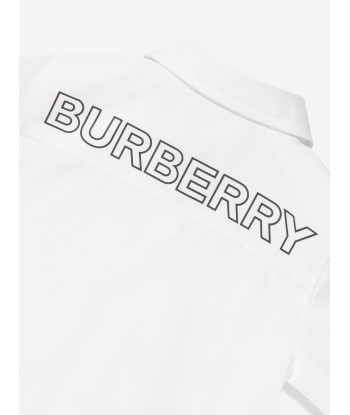 Burberry Baby Boys Mini Owen Short Sleeve Shirt In White basket pas cher