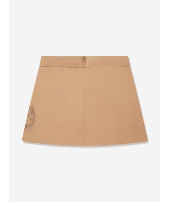 Burberry Girls Myrtle Skirt In Beige les ligaments