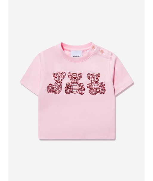 Burberry Baby Girls Mini Bear Trio T-Shirt In Pink Comparez plus de prix