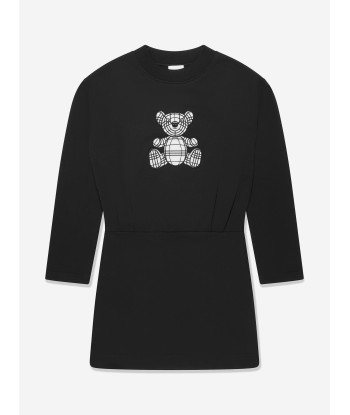 Burberry Girls Long Sleeve Tabot Bear Dress In Black l'achat 