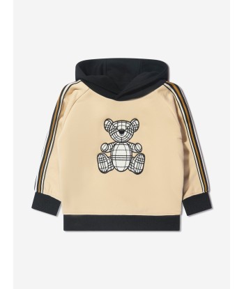 Burberry Boys Talbot Hoodie In Beige brillant des détails fins