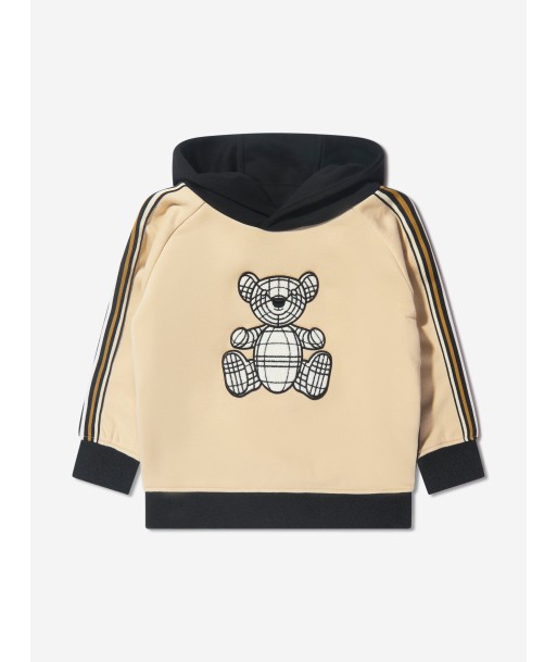 Burberry Boys Talbot Hoodie In Beige brillant des détails fins