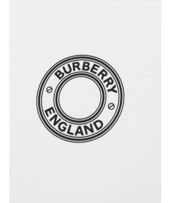 Burberry Boys Roundel T-Shirt In White Profitez des Offres !