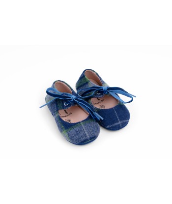 Wool Plaid Bow Mary Jane - Soft Sole en ligne des produits 