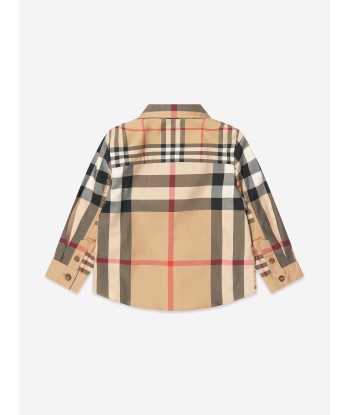 Burberry Baby Boys Mini Tristan Check Shirt In Beige l'évolution des habitudes 