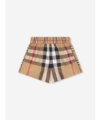 Burberry Baby Girls Check Mini Carmela Shorts In Beige vous aussi creer 