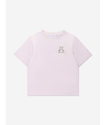 Burberry Girls Kooper Text T-Shirt In Pink Dans la société mordern