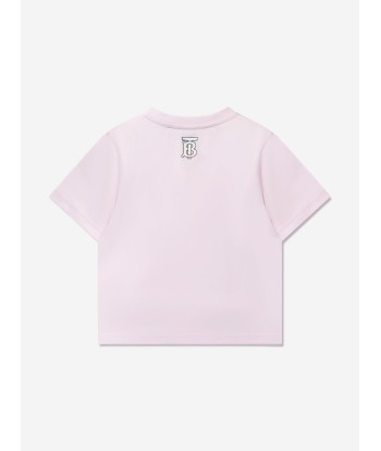 Burberry Girls Kooper Text T-Shirt In Pink Dans la société mordern