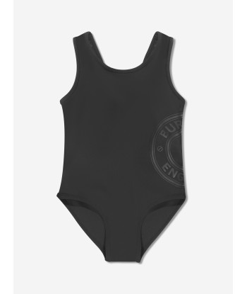 Burberry Girls Tirza Roundel Swimsuit In Black Découvrez la collection