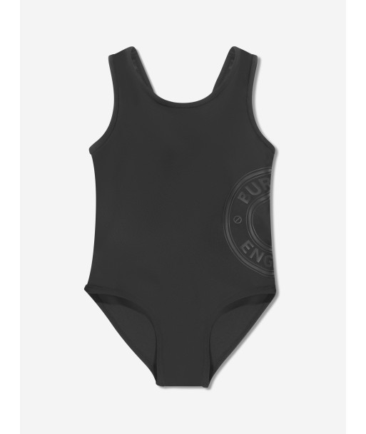 Burberry Girls Tirza Roundel Swimsuit In Black Découvrez la collection