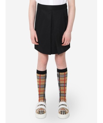 Burberry Girls Myrtle Skirt In Black de l' environnement