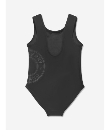 Burberry Girls Tirza Roundel Swimsuit In Black Découvrez la collection