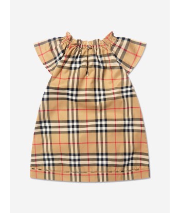 Burberry Baby Girls Check Shea Dress With Knickers In Beige Les êtres humains sont 