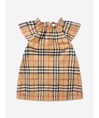 Burberry Baby Girls Check Shea Dress With Knickers In Beige Les êtres humains sont 