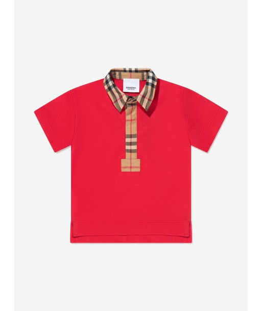 Burberry Baby Boys Mini Johane Polo Shirt In Red la chaussure