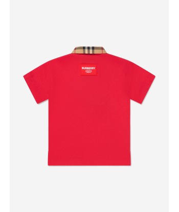 Burberry Baby Boys Mini Johane Polo Shirt In Red la chaussure