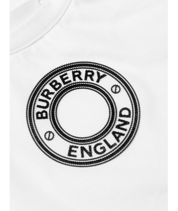 Burberry Baby Mini Roundel T-Shirt In White Livraison rapide