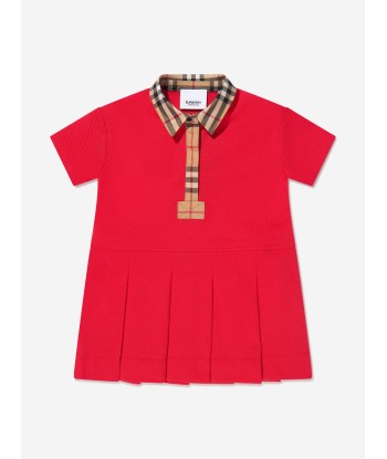 Burberry Baby Girls Mini Sigrid Polo Dress In Red de l' environnement