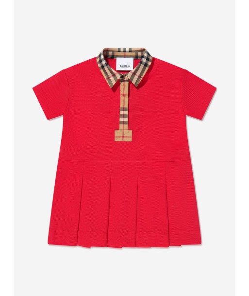 Burberry Baby Girls Mini Sigrid Polo Dress In Red de l' environnement