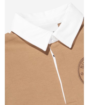 Burberry Baby Boys Mini Roundel Long Sleeve Polo Shirt In Beige Découvrez la collection