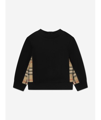 Burberry Baby Girls Mini Nolen Sweatshirt In Black Fin de série