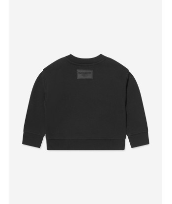 Burberry Baby Boys Mini Bear Chain Sweatshirt In Black commande en ligne