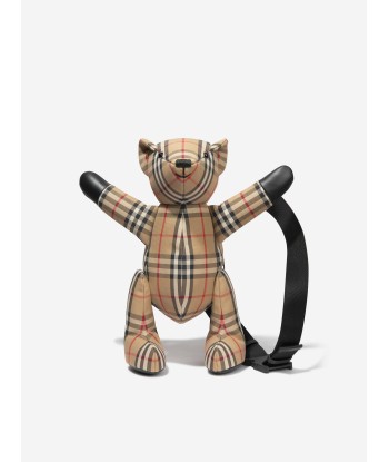 Burberry Kids Check Thomas Bear Belt Bag In Beige meilleur choix