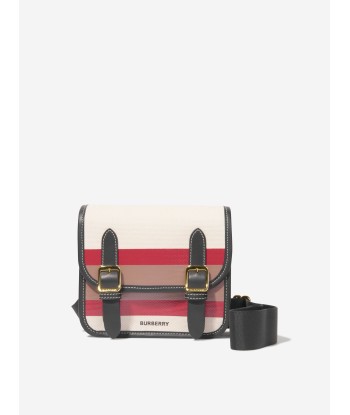 Burberry Girls Jayde Stripe Satchel In Ivory prix pour 