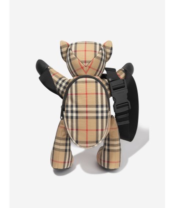 Burberry Kids Check Thomas Bear Belt Bag In Beige meilleur choix