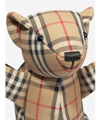 Burberry Kids Check Thomas Bear Belt Bag In Beige meilleur choix