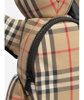 Burberry Kids Check Thomas Bear Belt Bag In Beige meilleur choix