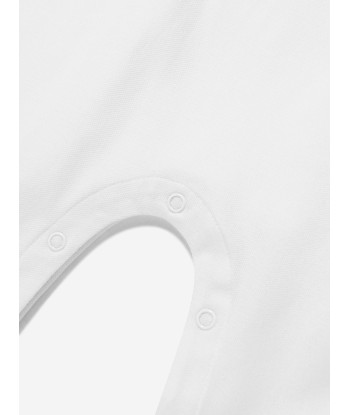 Burberry Baby Charli Check Romper in White Fin de série