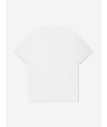 Burberry Girls Cedar Logo T-Shirt In White ou a consommer sur place