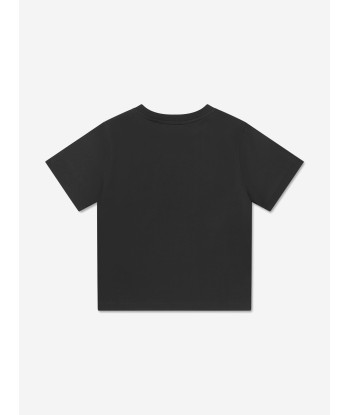 Burberry Boys Cedar Logo T-Shirt In Black de pas cher