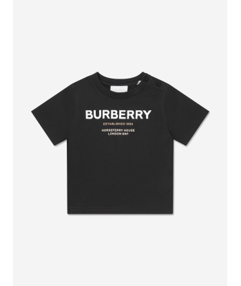 Burberry Baby Cedar T-Shirt In Black soldes