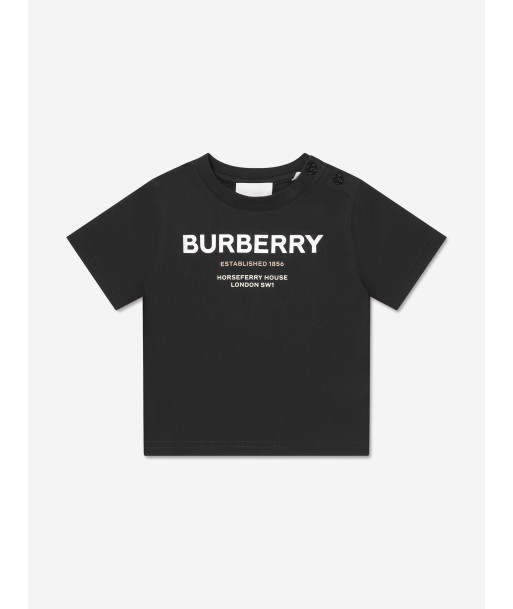 Burberry Baby Cedar T-Shirt In Black soldes