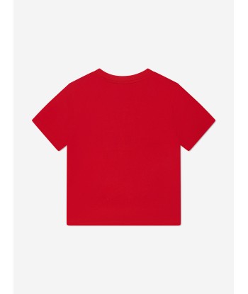 Burberry Boys Roundel T-Shirt In Red d'Europe débarque