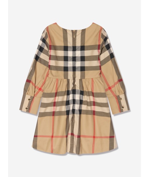 Burberry Girls Long Sleeve Adrianna Check Dress In Beige Comment ça marche