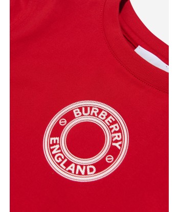 Burberry Boys Roundel T-Shirt In Red d'Europe débarque