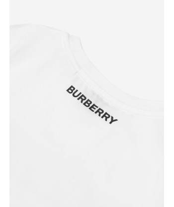 Burberry Girls Cedar Check T-Shirt in White Vous souhaitez 