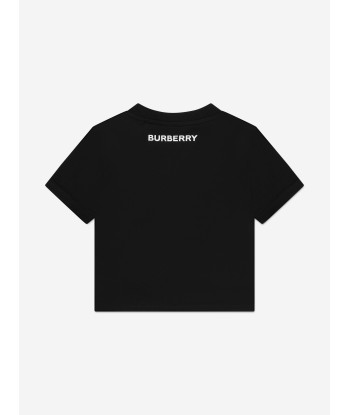 Burberry Baby Boys Mini Cedar Check T-Shirt in Black ou a consommer sur place