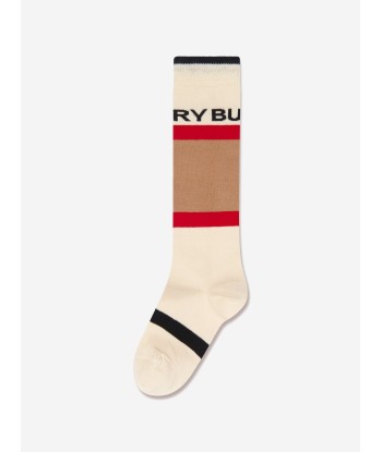 Burberry Kids Icon Text Socks In Multicolour Economisez 