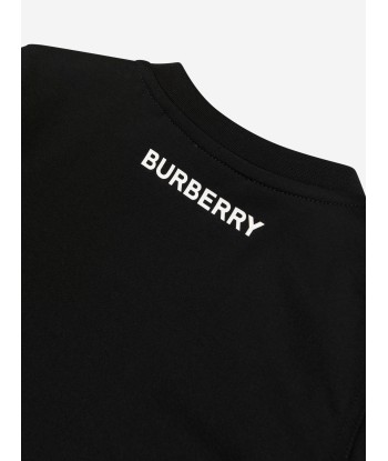 Burberry Baby Boys Mini Cedar Check T-Shirt in Black ou a consommer sur place