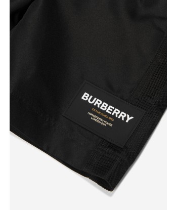 Burberry Boys Malcom Swim Shorts In Black Véritable concentré