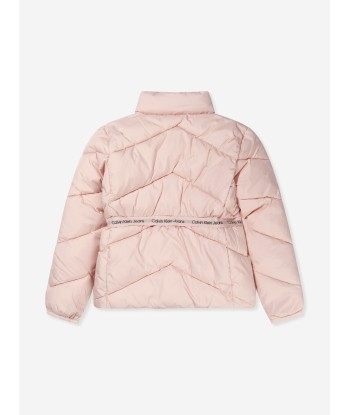 Calvin Klein Girls Logo Tape Light Jacket de pas cher