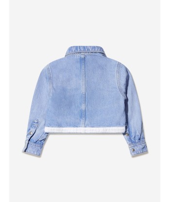 Calvin Klein Girls Cropped Denim Shirt paiement sécurisé