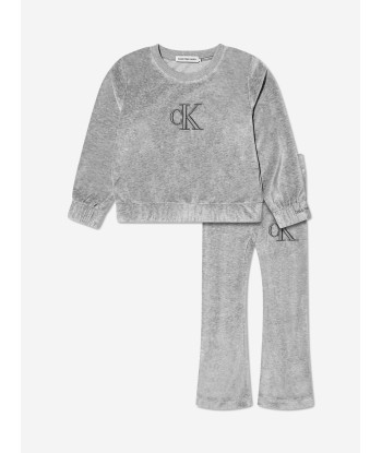 Calvin Klein Girls Monogram Velour Flare Tracksuit Toutes les collections ici