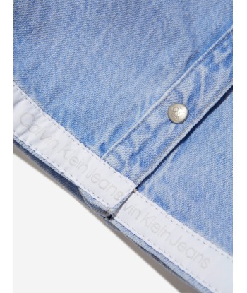 Calvin Klein Girls Cropped Denim Shirt paiement sécurisé