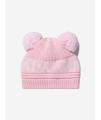 Canada Goose Baby Girls Double Pom Pom Hat in Pink Découvrez la collection